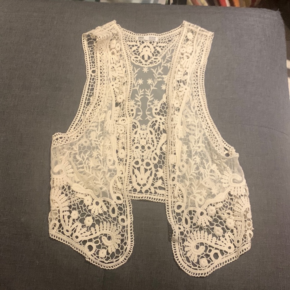 Boho cutout vest